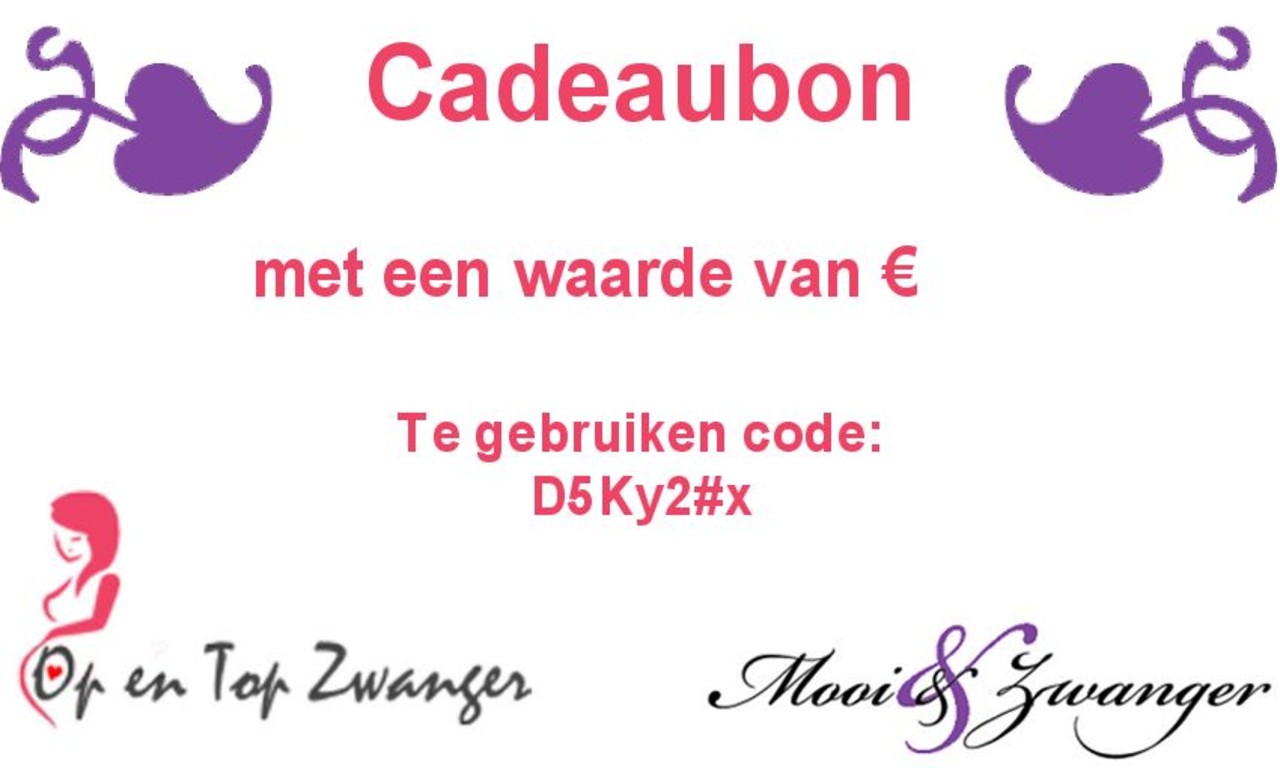 MooiEnZwanger Cadeaubon MooiEnZwanger Cadeaubon