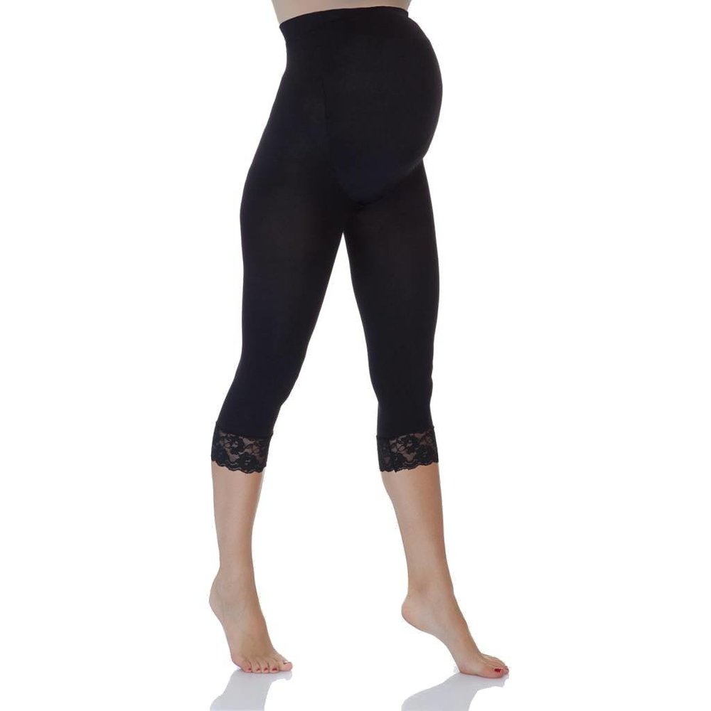 Lida Zwangerschapslegging Positielegging 3/4 Lace 60 Den Zwart