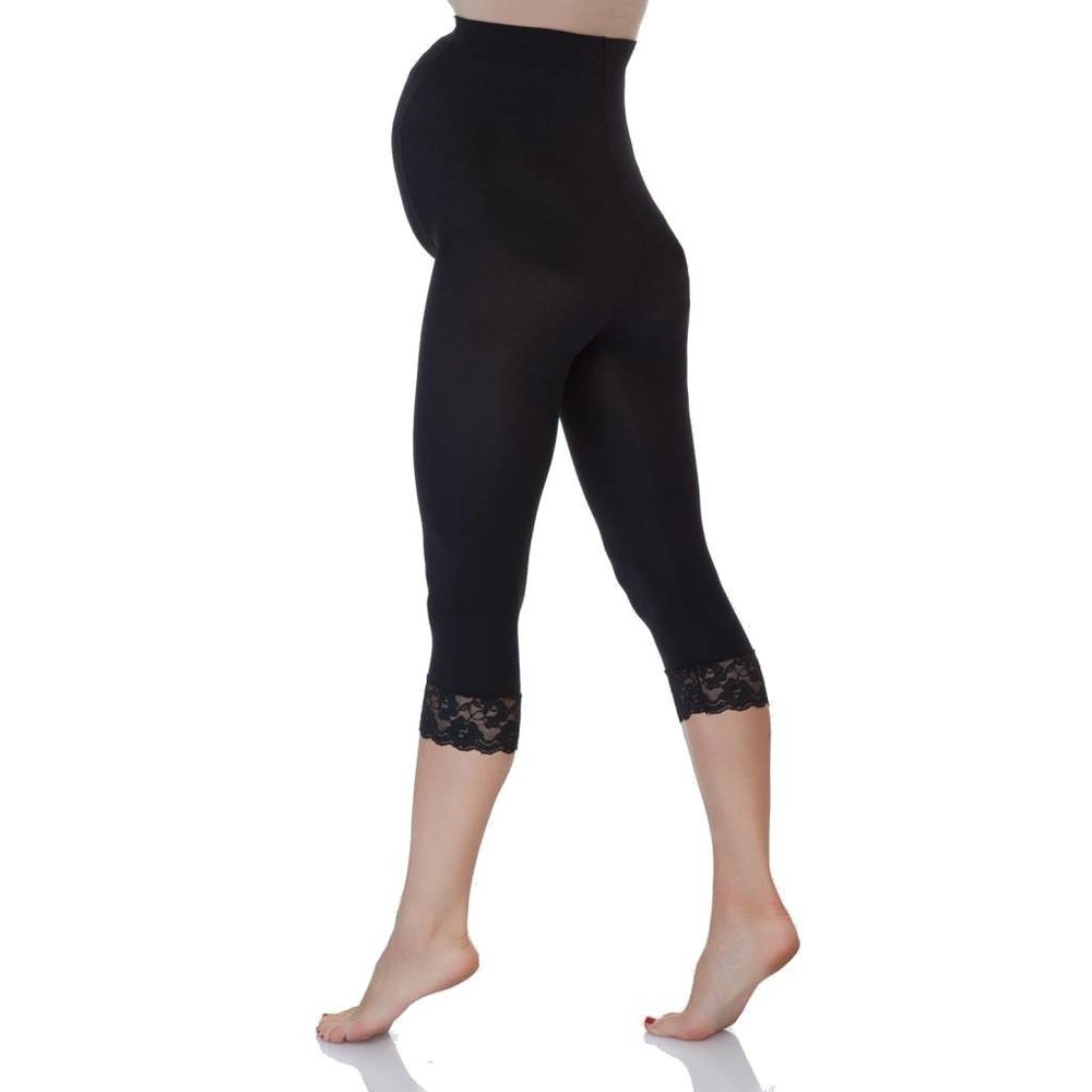 Lida Zwangerschapslegging Positielegging 3/4 Lace 60 Den Zwart