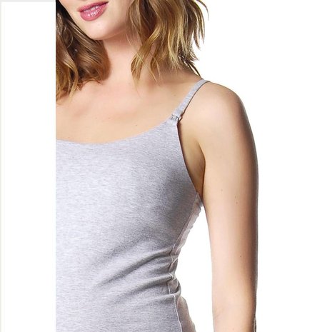 HOTmilk Borstvoedingstop Voedingstop Naadloos grijs HOTmilk Borstvoedingstop Voedingstop Naadloos grijs