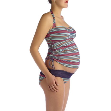 Pez D'or ZwangerschapsTankini / PositieTankini Collored Stripe