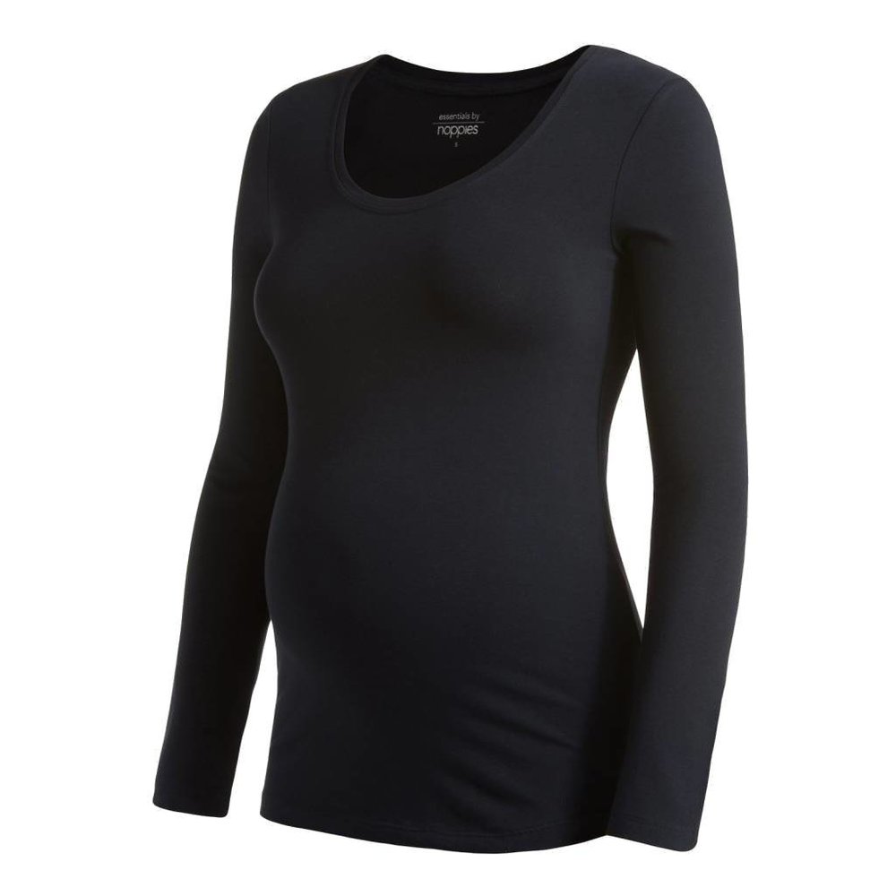 Noppies Zwangerschapsshirt Positieshirt Amsterdam Ronde Hals Lange Mouw Donker Blauw