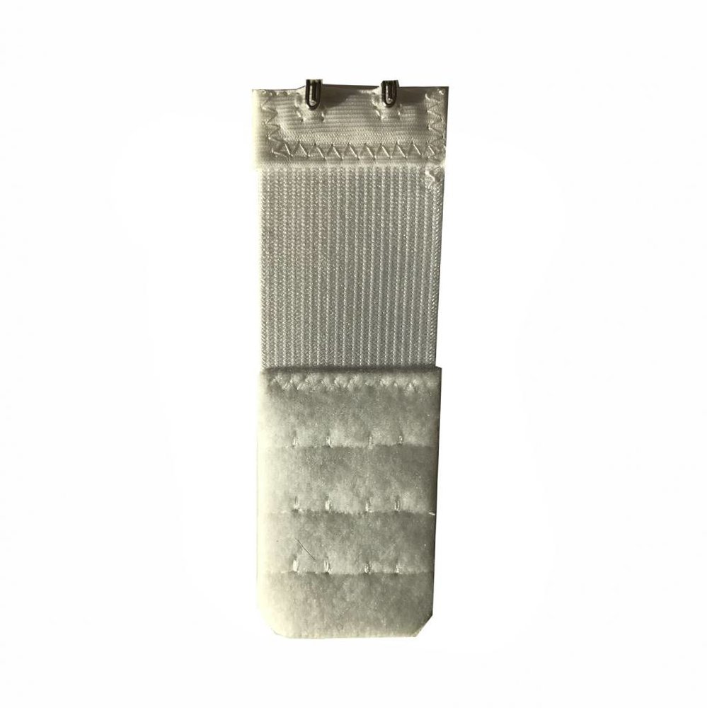 MooiEnZwanger Beha Verlengstuk / Verlenger 2 Haaks Wit met Elastiek (per stuk)