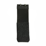 MooiEnZwanger Beha Verlenger 2 Haakjes Zwart met lang Elastiek  (per stuk)