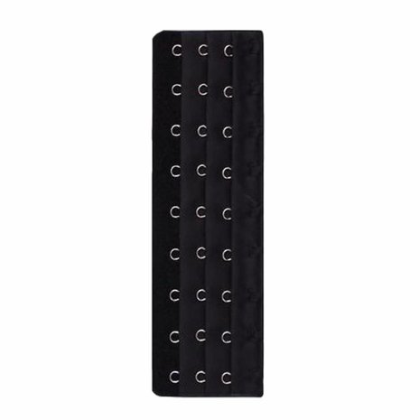 MooiEnZwanger Beha / Corset Verlengstuk / Verlenger 9 Haaks Zwart (per stuk) MooiEnZwanger Beha / Corset Verlengstuk / Verlenger 9 Haaks Zwart (per stuk)