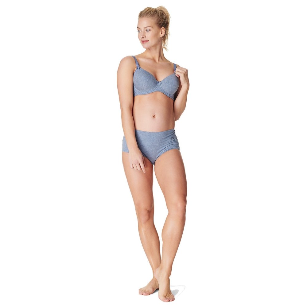 Noppies Zwangerschapsbeha / Voedingsbeha Cotton Comfort Blue Melange Noppies Zwangerschapsbeha / Voedingsbeha Cotton Comfort Blue Melange