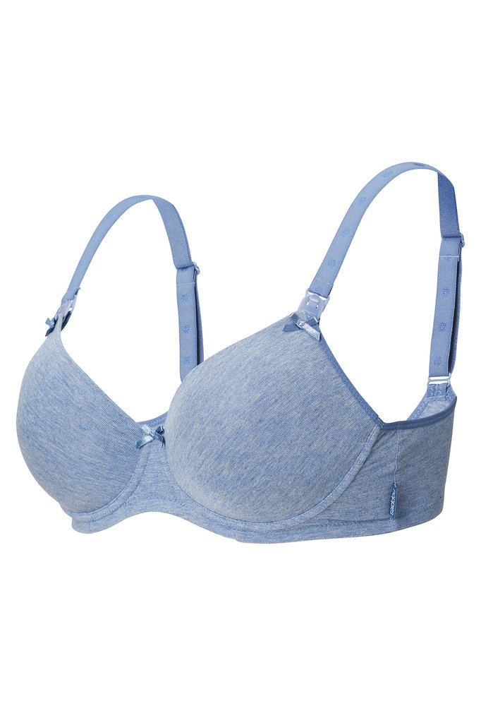 Noppies Zwangerschapsbeha / Voedingsbeha Cotton Comfort Blue Melange Noppies Zwangerschapsbeha / Voedingsbeha Cotton Comfort Blue Melange