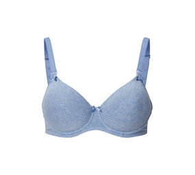 Noppies Borstvoedingsbeha Cotton Comfort Blue Melange Noppies Borstvoedingsbeha Cotton Comfort Blue Melange