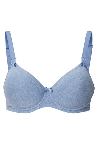 Noppies Zwangerschapsbeha / Voedingsbeha Cotton Comfort Blue Melange Noppies Zwangerschapsbeha / Voedingsbeha Cotton Comfort Blue Melange