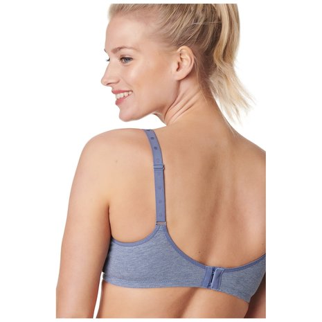 Noppies Zwangerschapsbeha / Voedingsbeha Cotton Comfort Blue Melange Noppies Zwangerschapsbeha / Voedingsbeha Cotton Comfort Blue Melange