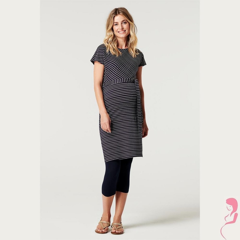 Noppies Zwangerschapslegging 3/4 Capri Naadloos Donker Blauw