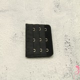 Op en Top Beha Verlenger 3 Haaks Zwart (per stuk)