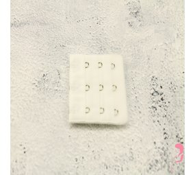 Op en Top Beha Verlenger 3 Haaks Wit (per stuk)