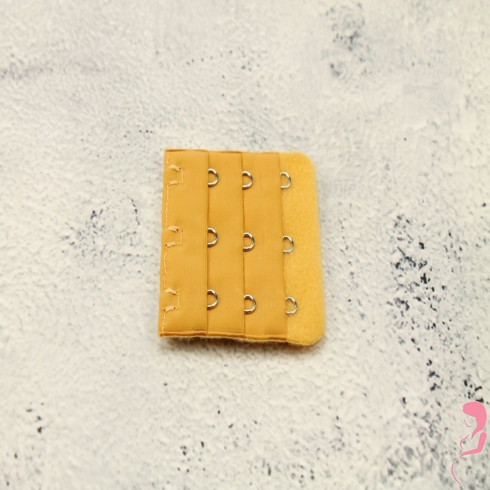 Op en Top BH Verlengstuk / Verlenger 3 Haaks Oker Geel (per stuk)