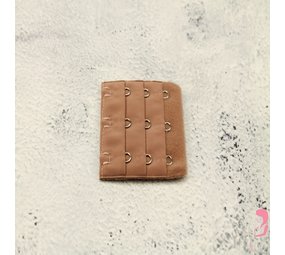 Op en Top Beha Verlenger 3 Haaks Bruin (per stuk)