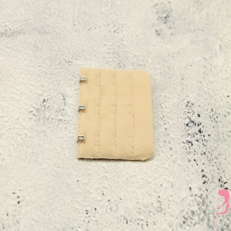 Op en Top BH Verlengstuk / Verlenger 3 Haaks Light Naturel (per stuk)