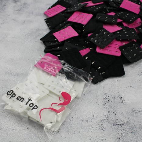 Op en Top BH Verlengstuk / Verlenger 3 Haaks Mat Roze (per stuk) Op en Top BH Verlengstuk / Verlenger 3 Haaks Mat Roze (per stuk)