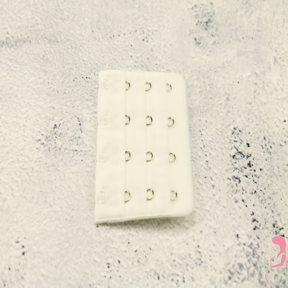 Op en Top BH Verlengstuk / Verlenger 4 Haaks Wit (per stuk)