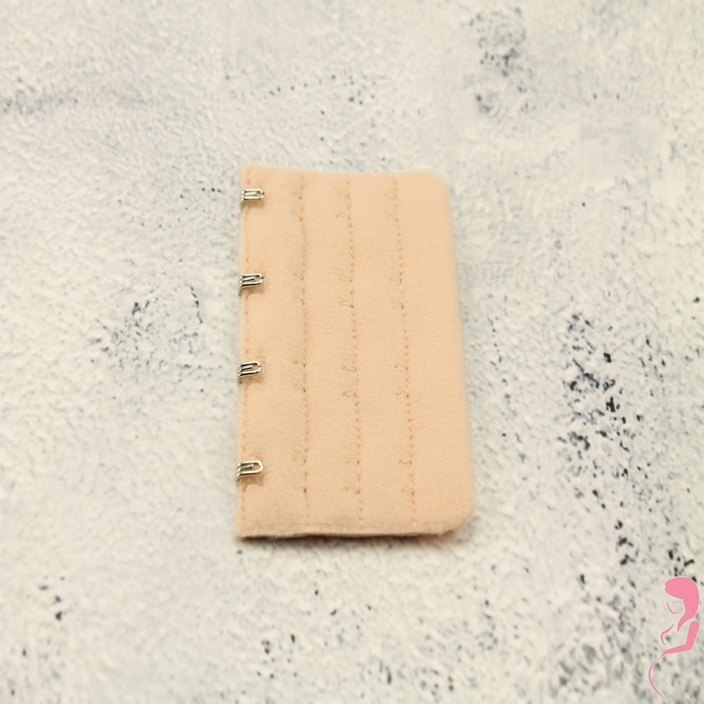 Op en Top BH Verlengstuk / Verlenger 4 Haaks Naturel (per stuk)