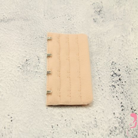 Op en Top BH Verlengstuk / Verlenger 4 Haaks Naturel (per stuk)