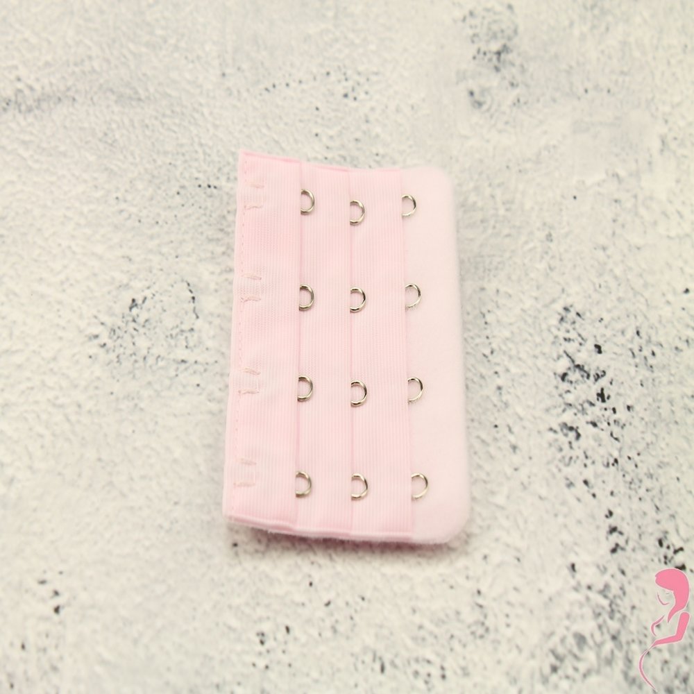 Op en Top BH Verlengstuk / Verlenger 4 Haaks Licht Roze (per stuk)