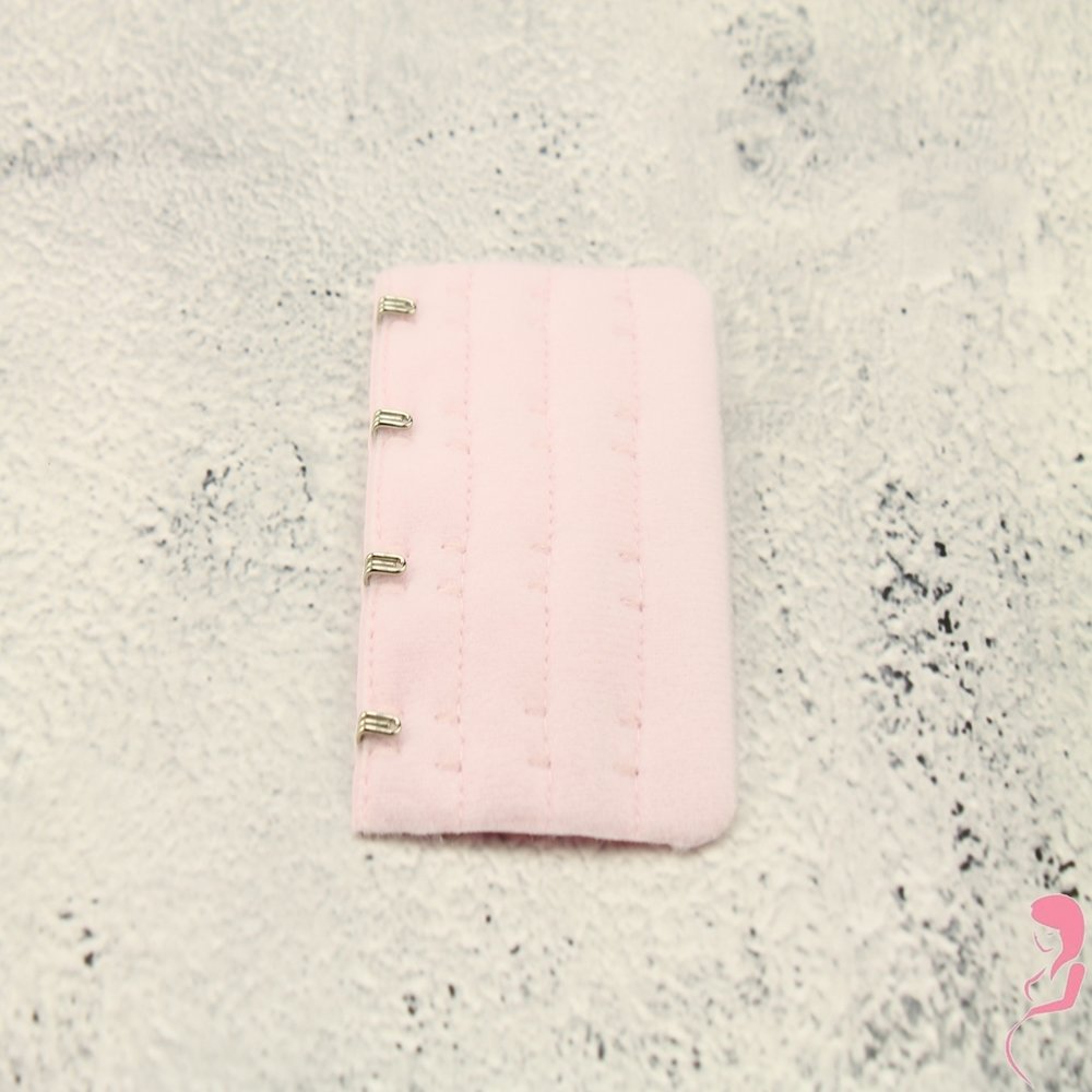 Op en Top BH Verlengstuk / Verlenger 4 Haaks Licht Roze (per stuk)