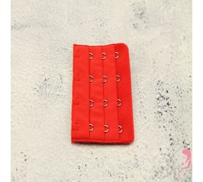 Op en Top Beha Verlenger 4 Haaks Rood (per stuk)