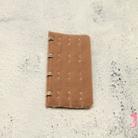 Op en Top BH Verlengstuk / Verlenger 4 Haaks Bruin (per stuk) Op en Top BH Verlengstuk / Verlenger 4 Haaks Bruin (per stuk)