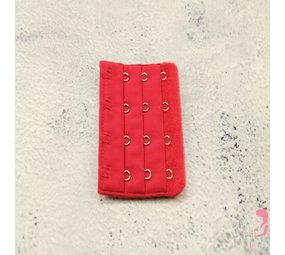 Op en Top Beha Verlenger 4 Haaks Mat Rood (per stuk)
