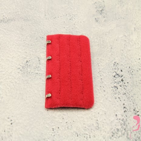 Op en Top BH Verlengstuk / Verlenger 4 Haaks Mat rood (per stuk) Op en Top BH Verlengstuk / Verlenger 4 Haaks Mat rood (per stuk)