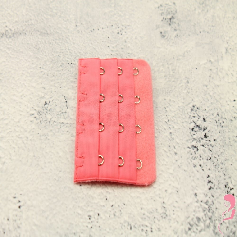 Op en Top BH Verlengstuk / Verlenger 4 Haaks Donker Baby Roze (per stuk)