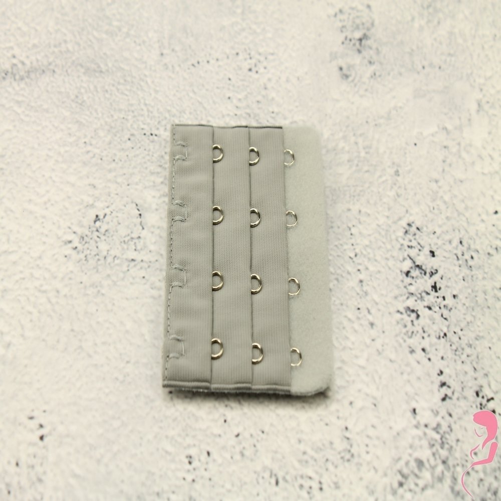 Op en Top BH Verlengstuk / Verlenger 4 Haaks Grijs (per stuk)