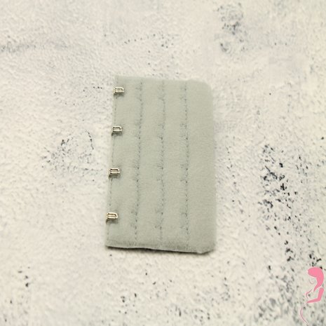 Op en Top BH Verlengstuk / Verlenger 4 Haaks Grijs (per stuk)