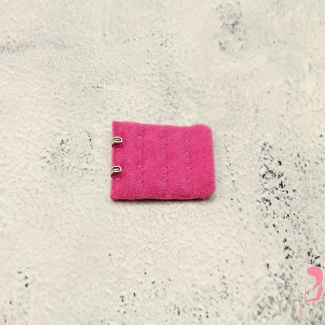 Op en Top BH Verlengstuk / Verlenger 2 Haaks Donker roze (per stuk)