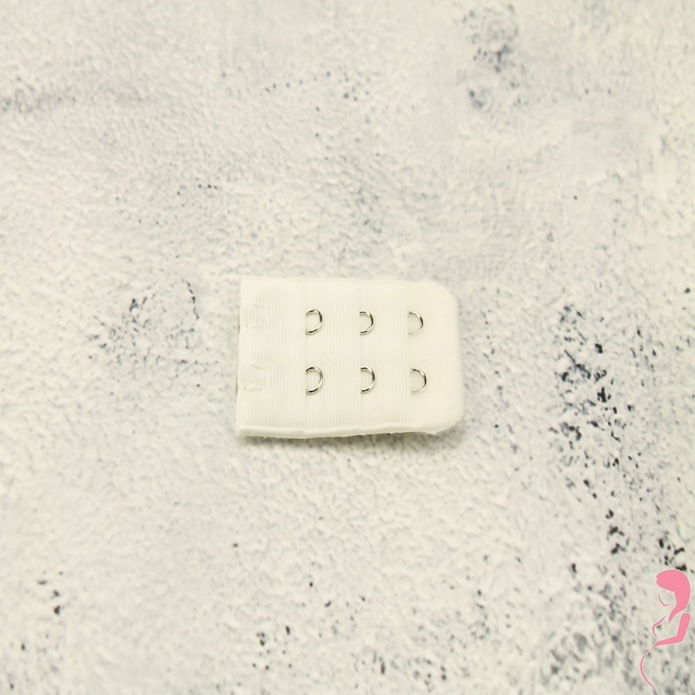 Op en Top BH Verlengstuk / Verlenger 2 Haaks Wit (per stuk)