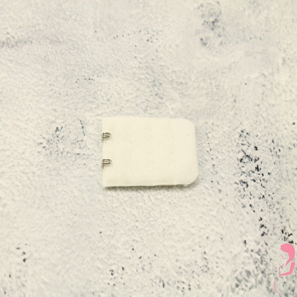 Op en Top BH Verlengstuk / Verlenger 2 Haaks Wit (per stuk)