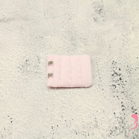 Op en Top BH Verlengstuk / Verlenger 2 Haaks Licht Roze (per stuk)