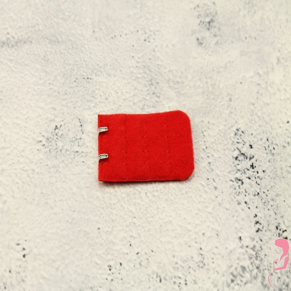 Op en Top BH Verlengstuk / Verlenger 2 Haaks Rood (per stuk)