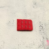 Op en Top Beha Verlenger 2 Haaks Mat Rood (per stuk)