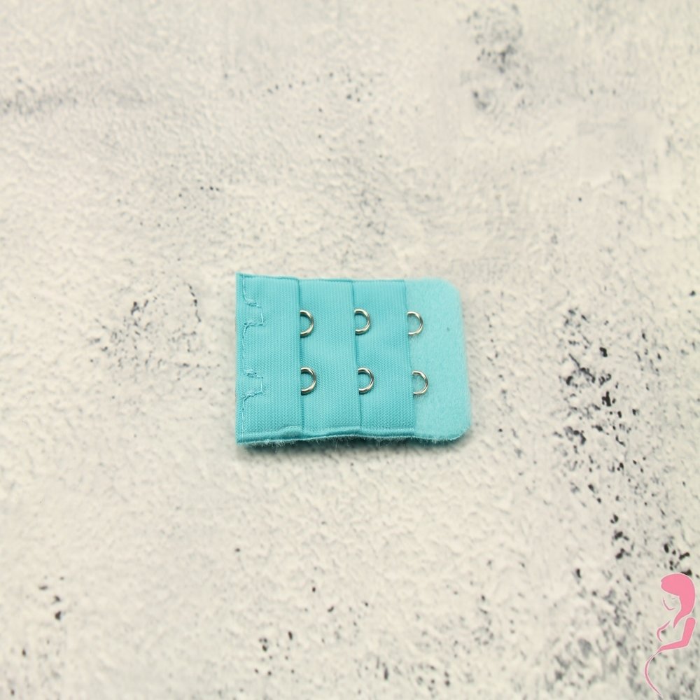 Op en Top BH Verlengstuk / Verlenger 2 Haaks Donker Baby Blauw (per stuk)