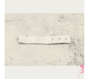 Op en Top Beha Verlenger 1 Haaks Wit met Elastiek (per stuk)