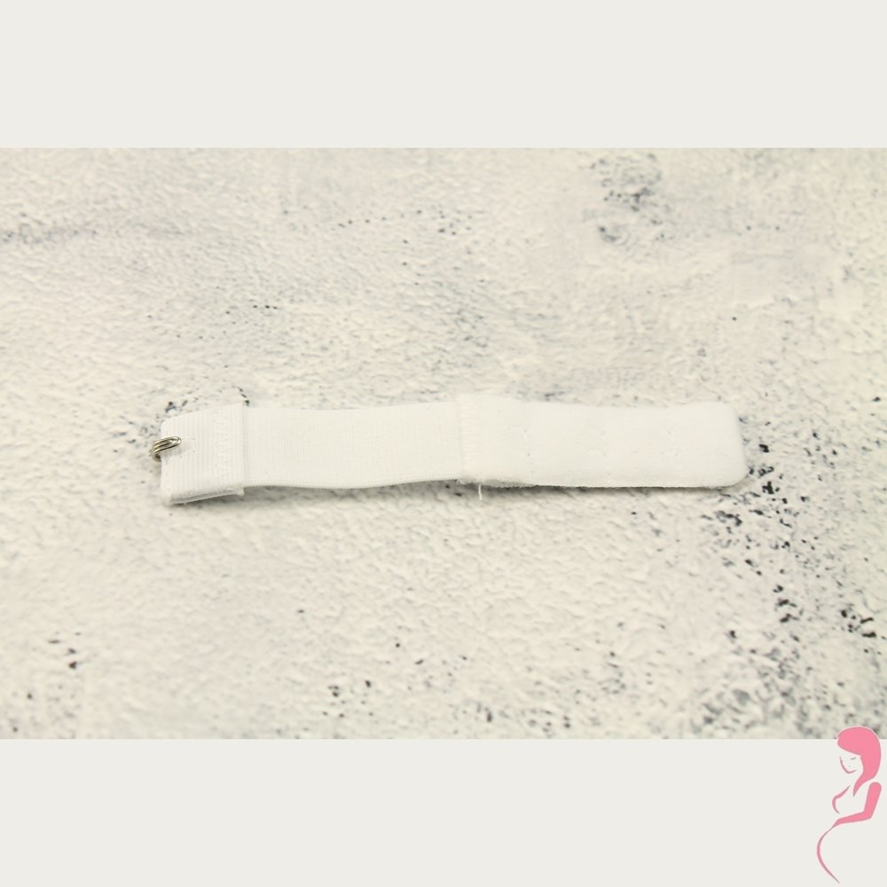 Op en Top Beha Verlenger 1 Haaks Wit met Elastiek (per stuk)