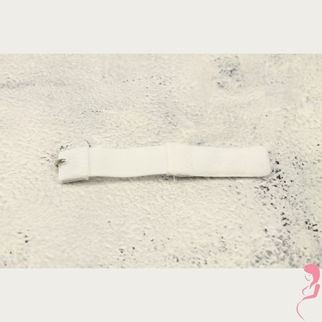 Op en Top Beha Verlenger 1 Haaks Wit met Elastiek (per stuk)