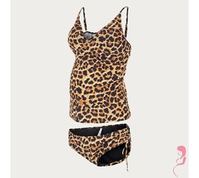 Mamalicious ZwangerschapsTankini Sheyla Wrap Leopard