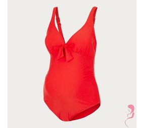Mamalicious ZwangerschapsBadpak Josefine Bow Red