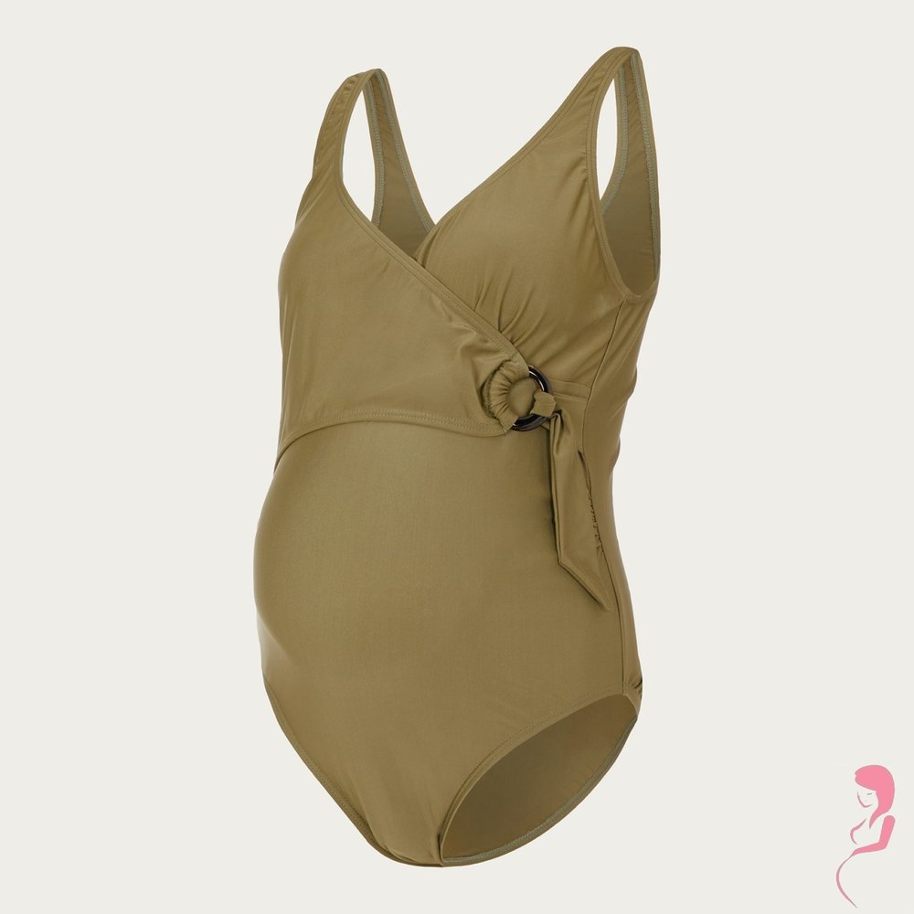 Mamalicious ZwangerschapsBadpak / PositieBadpak Mlnewamely Loden Groen