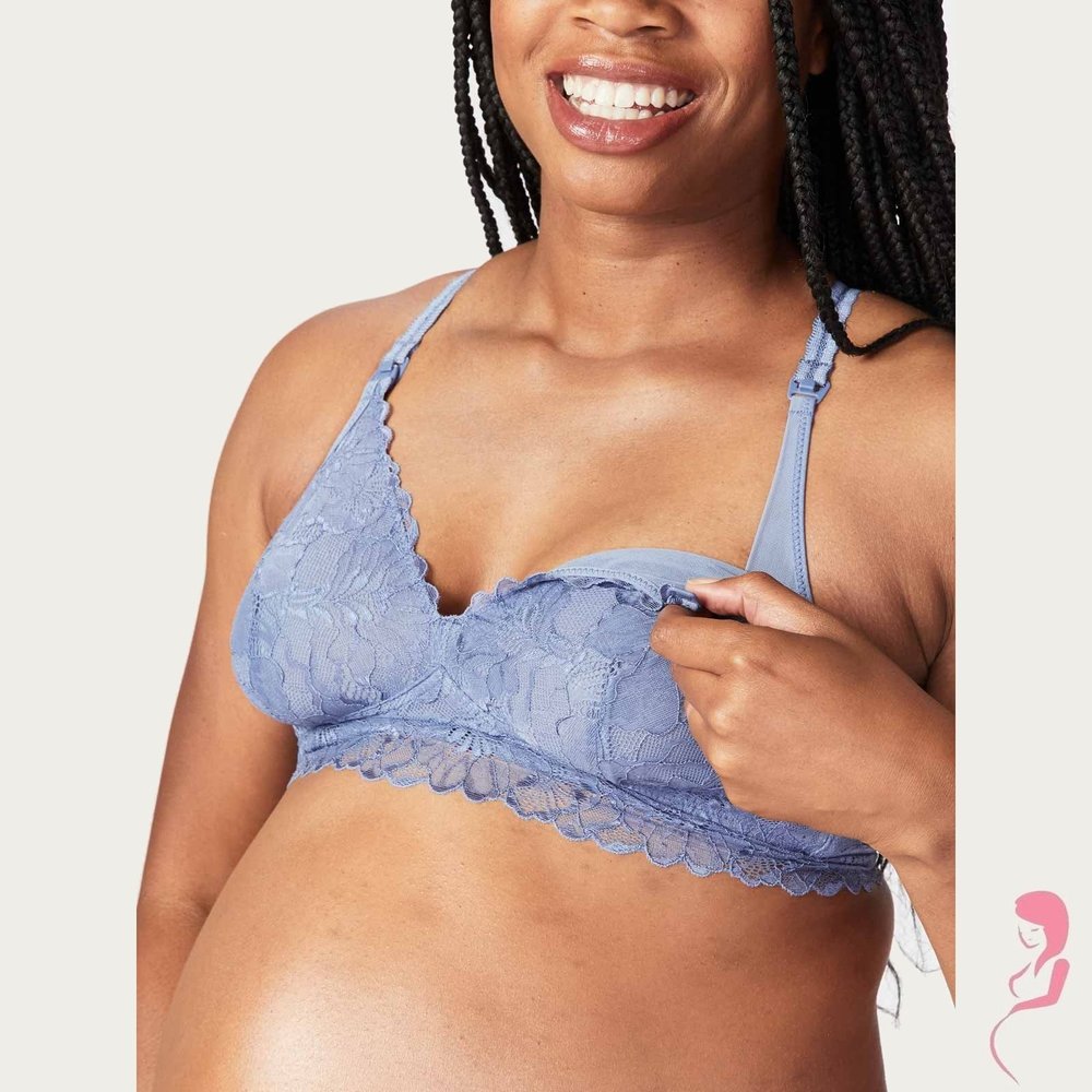 Cake Lingerie Zwangerschapsbh / Meegroeibh Bralette Blauw voor grote maten
