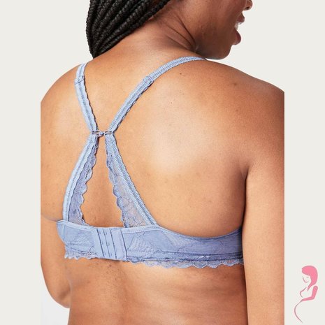 Cake Lingerie Zwangerschapsbh / Meegroeibh Bralette Blauw voor grote maten