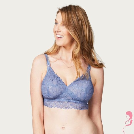 Cake Lingerie Zwangerschapsbh / Meegroeibh Bralette Blauw voor grote maten