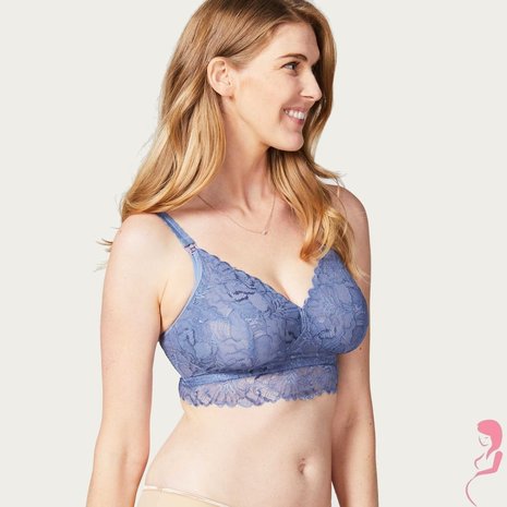 Cake Lingerie Zwangerschapsbh / Meegroeibh Bralette Blauw voor grote maten